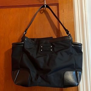 Kate Spade Black Nylon Bag w/side pockets